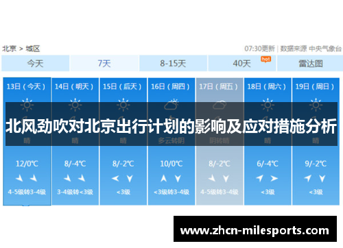 北风劲吹对北京出行计划的影响及应对措施分析
